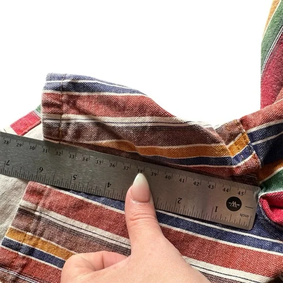 90s Y2K Jay Jacob’s Rainbow Striped Mom Jean Shorts VTG 26” High Waist Denim - Picture 6 of 7